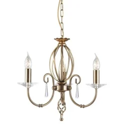 Elstead Lighting Żyrandole|Lampy Do Salonu, Oświetlenie Salonu<Aegean Aged Brass - - lampa wisząca 3-ramienna