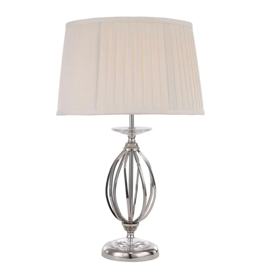 Elstead Lighting Lampki Na Biurko, Oświetlenie Biurkowe|Lampy Na Biurko Klasyczne<Aegean Polished Nickel - - lampa biurkowa klasyczna