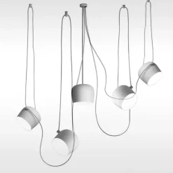 Flos Żyrandole|Wiszące Ekskluzywne<Aim small (4x) biały - - lampa pająk