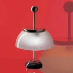 Artemide Lampki Na Biurko, Oświetlenie Biurkowe|Biurkowe Ekskluzywne<Alfa H48 nikiel - - lampa biurkowa nikielNapięcie: 230V