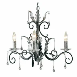 Elstead Lighting Żyrandole|Lampy Do Salonu, Oświetlenie Salonu<Amarilli Black And Silver - - lampa wisząca 3-ramienna