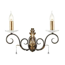 Elstead Lighting Kinkiety I Lampy Na Ścianę|Lampy Do Salonu, Oświetlenie Salonu<Amarilli Bronze And Gold - - kinkiet klasyczny