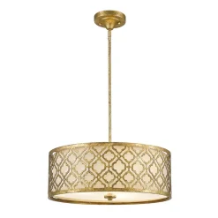Elstead Lighting Żyrandole|Lampy Do Salonu, Oświetlenie Salonu<Arabella Distressed Gold Ø40 - - lampa wisząca klasyczna