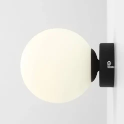 Artera Kinkiety I Lampy Na Ścianę|Lampy Do Łazienki<Ball 1 Black Ø14 - - kinkiet