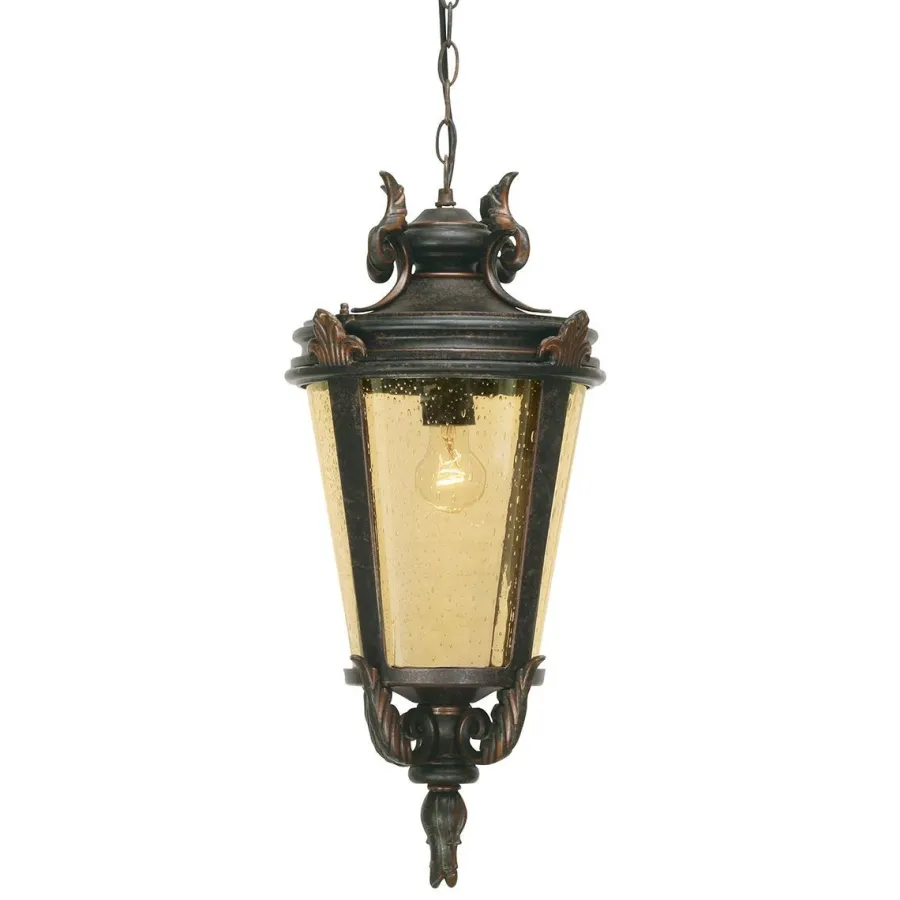 Elstead Lighting Lampy Wiszące Zewnętrzne|Lampy Ogrodowe, Oświetlenie Do Ogrodu<Baltimore Weathered Bronze big - - lampa wisząca ogrodowa