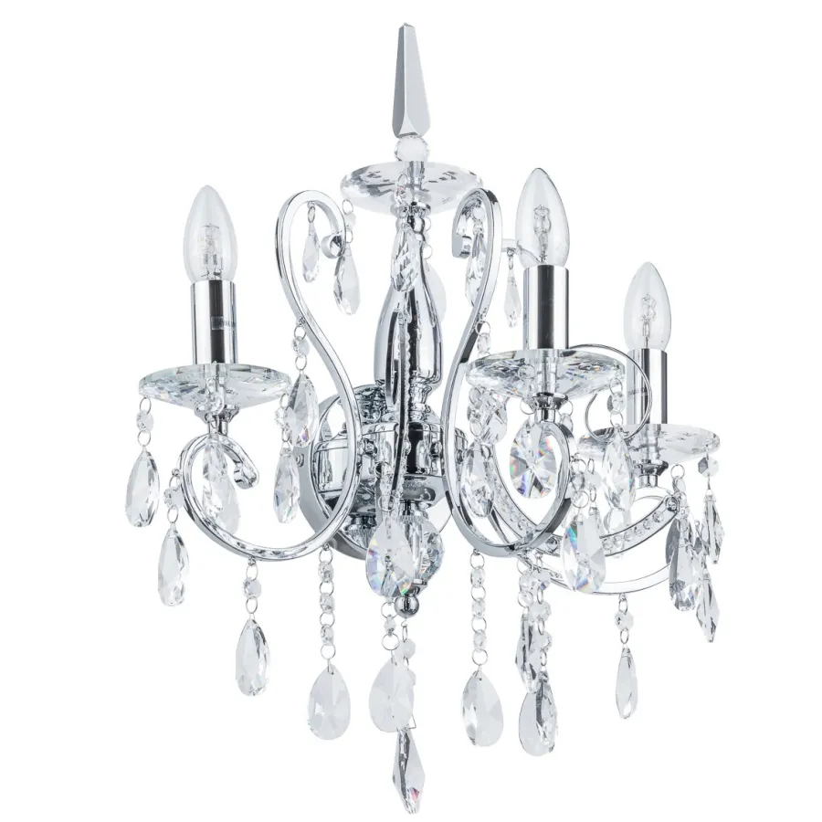 Italux Kinkiety I Lampy Na Ścianę|Kinkiety Klasyczne<Barocco Chrome III - - kinkiet klasyczny