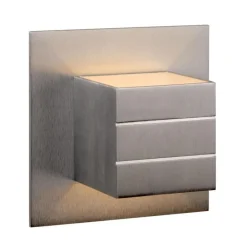 Lucide Kinkiety I Lampy Na Ścianę|Lampy Do Salonu, Oświetlenie Salonu<Bok L15 szczotkowana stal - - lampa ścienna szczotkowana stalNapięcie: 230V