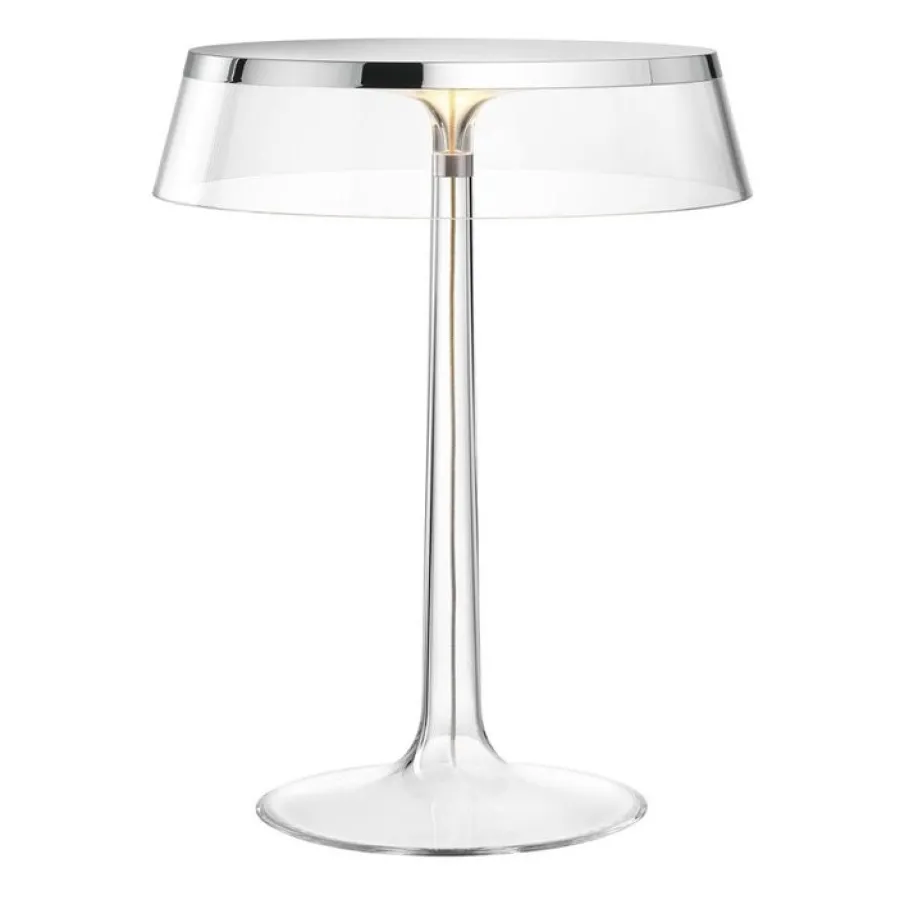 Flos Lampki Na Biurko, Oświetlenie Biurkowe|Biurkowe Ekskluzywne<Bon Jour H41 chrom, przezroczysty - - lampa biurkowa chrom, przezroczystyNapięcie: 230V