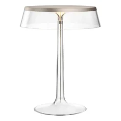 Flos Lampki Na Biurko, Oświetlenie Biurkowe|Biurkowe Ekskluzywne<Bon Jour H41 satyna, przezroczysty - - lampa biurkowa chrom, przezroczystyNapięcie: 230V