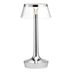 Flos Lampki Na Biurko, Oświetlenie Biurkowe|Biurkowe Ekskluzywne<Bon Jour Unplugged H27 chrom, przezroczysty - - lampa biurkowa chrom, przezroczystyNapięcie: 230V