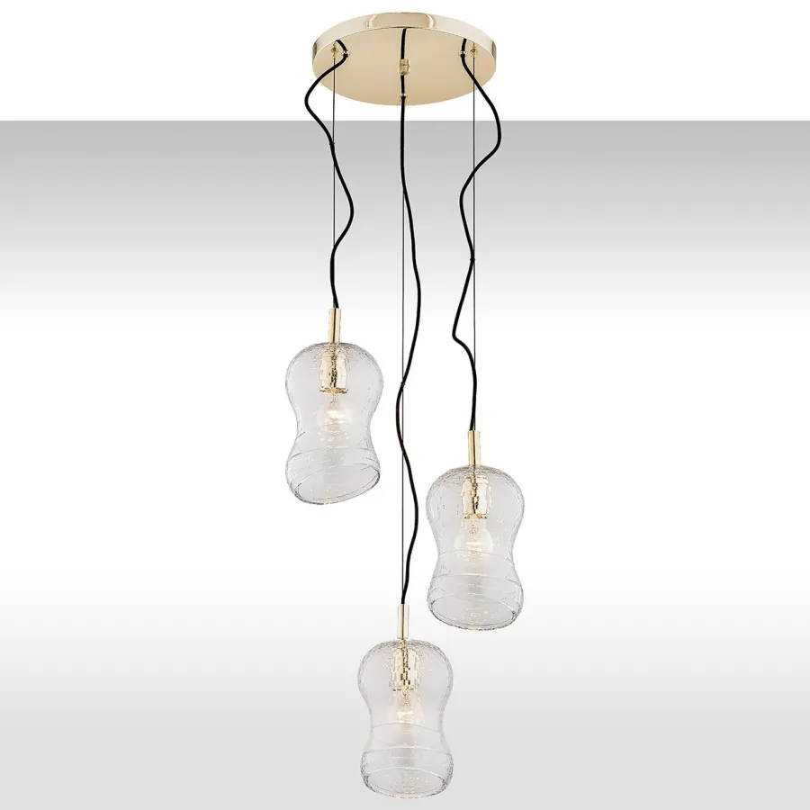 Argon Żyrandole|Nowoczesne Lampy Wiszące<Cadiz 1464 - - lampa wisząca 3 pł. na okrągłej podsufitce