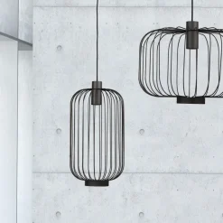 Nowodvorski Lampy Do Sypialni, Oświetlenie Do Sypialni|Lampy Do Jadalni<Cage Black 6844 - - lampa wisząca nowoczesna