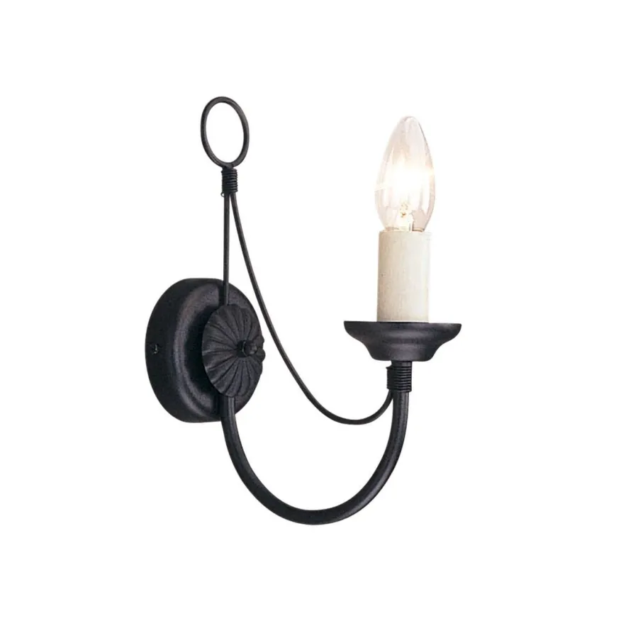 Elstead Lighting Kinkiety I Lampy Na Ścianę|Lampy Do Salonu, Oświetlenie Salonu<Carisbrooke Black - - kinkiet klasyczny