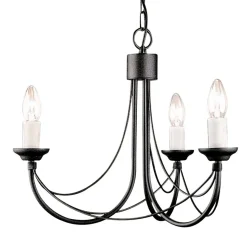 Elstead Lighting Żyrandole|Lampy Do Salonu, Oświetlenie Salonu<Carisbrooke Black - - lampa wisząca 3-ramienna