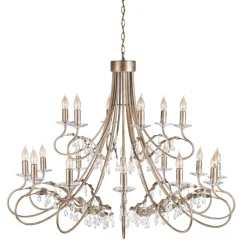 Elstead Lighting Żyrandole|Lampy Wiszące Klasyczne<Christina Silver And Gold - - lampa wisząca 18-ramienna