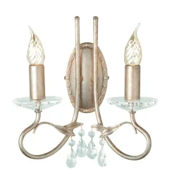 Elstead Lighting Kinkiety I Lampy Na Ścianę|Lampy Do Salonu, Oświetlenie Salonu<Christina Silver And Gold - - kinkiet klasyczny
