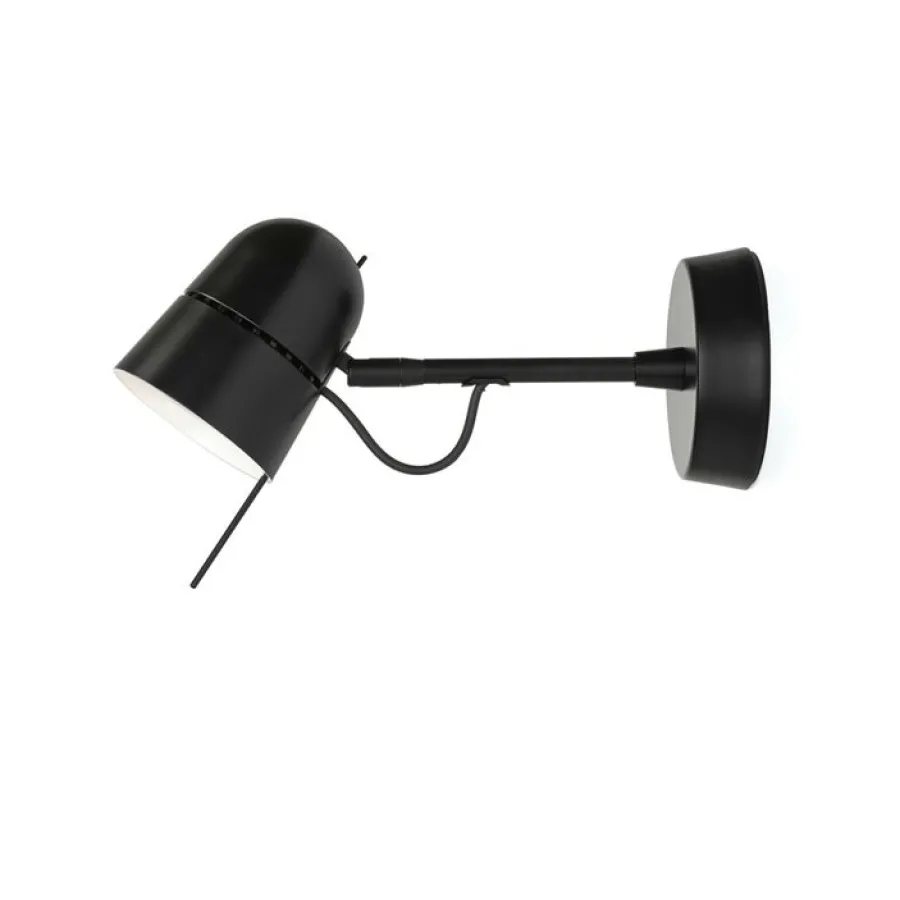 Luceplan Kinkiety I Lampy Na Ścianę|Ekskluzywne I Luksusowe Kinkiety<Counterbalance Spot L28 czarny - - lampa ścienna czarnyNapięcie: 230V