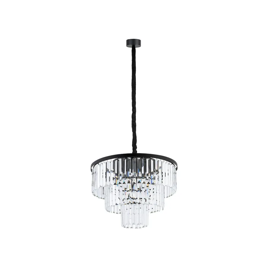 Nowodvorski Żyrandole|Lampy Kryształowe Wiszące<Cristal Black M - - lampa wisząca