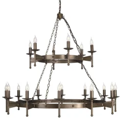 Elstead Lighting Żyrandole|Lampy Wiszące Klasyczne<Cromwell Old Bronze - - lampa wisząca 18-ramienna
