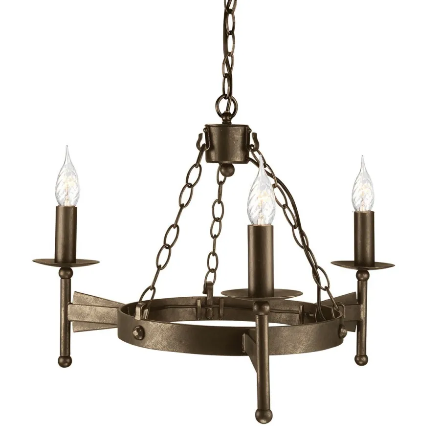 Elstead Lighting Żyrandole|Lampy Wiszące Klasyczne<Cromwell Old Bronze - - lampa wisząca 3-ramienna
