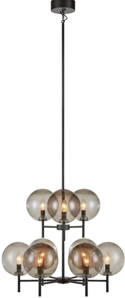 Markslu00f6jd Żyrandole<Crown czarny, przydymiony - Markslöjd - lampa wisząca