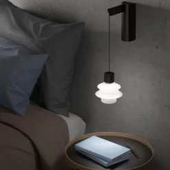 Bover Kinkiety I Lampy Na Ścianę|Ekskluzywne I Luksusowe Kinkiety<Drop A01 biały - - kinkiet
