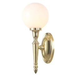 Elstead Lighting Kinkiety I Lampy Na Ścianę|Lampy Do Łazienki<Dryden Led Polished Brass H35 - - kinkiet łazienkowy