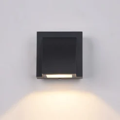 Italux Kinkiety Zewnętrzne: Ogrodowe I Elewacyjne<Edgar Led Black - - ścienna
