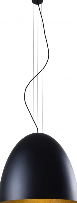 Nowodvorski Żyrandole|Lampy Do Jadalni<Egg L Black-Gold 9024 - - lampa wisząca nowoczesna