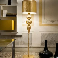 Masiero Lampy Stojące I Podłogowe|Stojące Ekskluzywne<Eva Piantana Oro złoty - - lampa podłogowa