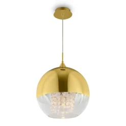 Maytoni Żyrandole<Fermi Gold Ø30 - - lampa wisząca nowoczesna