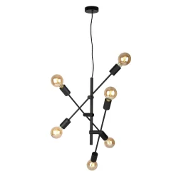 Italux Żyrandole|Lampy Do Jadalni<Ferreia Black - - lampa wisząca nowoczesna