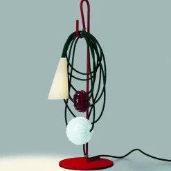 Foscarini Lampki Na Biurko, Oświetlenie Biurkowe|Biurkowe Ekskluzywne<Filo Ruby Jaypure H58 ciemnozielony, granat, czerwony, biały - - lampa biurkowa ciemnozielony, granat, czerwony, białyNapięcie: 230V