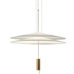 Vibia Żyrandole|Nowoczesne Lampy Wiszące<Flamingo Ø70 - - lampa góra/dół satyna złoty