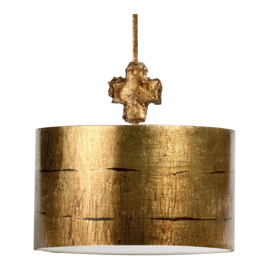 Elstead Lighting Żyrandole|Lampy Do Salonu, Oświetlenie Salonu<Fragment Glazed Gold Leaf Ø38 - - żyrandol nowoczesny