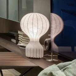 Flos Lampki Na Biurko, Oświetlenie Biurkowe|Biurkowe Ekskluzywne<Gatto H56 biały - - lampa biurkowa białyNapięcie: 230V