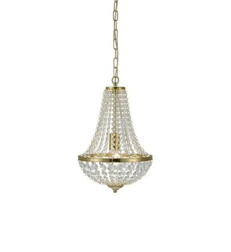 Markslu00f6jd Lampy Wiszące Klasyczne|Lampy Kryształowe Wiszące<Granso gold Ø30 - Markslojd - lampa wisząca klasyczna
