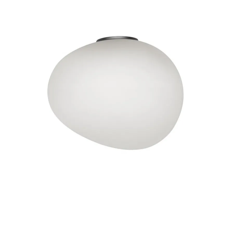 Foscarini Kinkiety I Lampy Na Ścianę|Ekskluzywne I Luksusowe Kinkiety<Gregg Grande Semi 2 H39 - - lampa ścienna biały, grafit szary