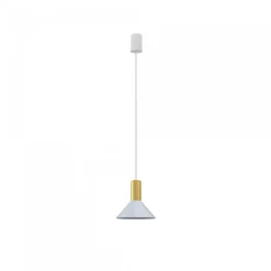 Nowodvorski Lampy Do Jadalni|Lampy Industrialne<Hermanos A White-Solid Brass - - lampa wisząca nowoczesna