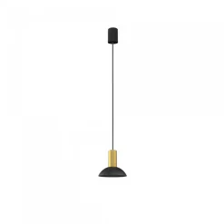 Nowodvorski Lampy Do Kuchni, Oświetlenie Kuchenne|Lampy Do Jadalni<Hermanos C Black-Solid Brass - - lampa wisząca nowoczesna