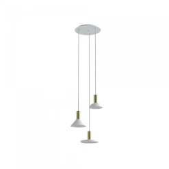 Nowodvorski Żyrandole|Lampy Do Jadalni<Hermanos Iiiwhite-Solid Brass - - lampa wisząca nowoczesna