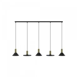 Nowodvorski Żyrandole|Lampy Do Kuchni, Oświetlenie Kuchenne<Hermanos V Black-Solid Brass - - lampa wisząca nowoczesna