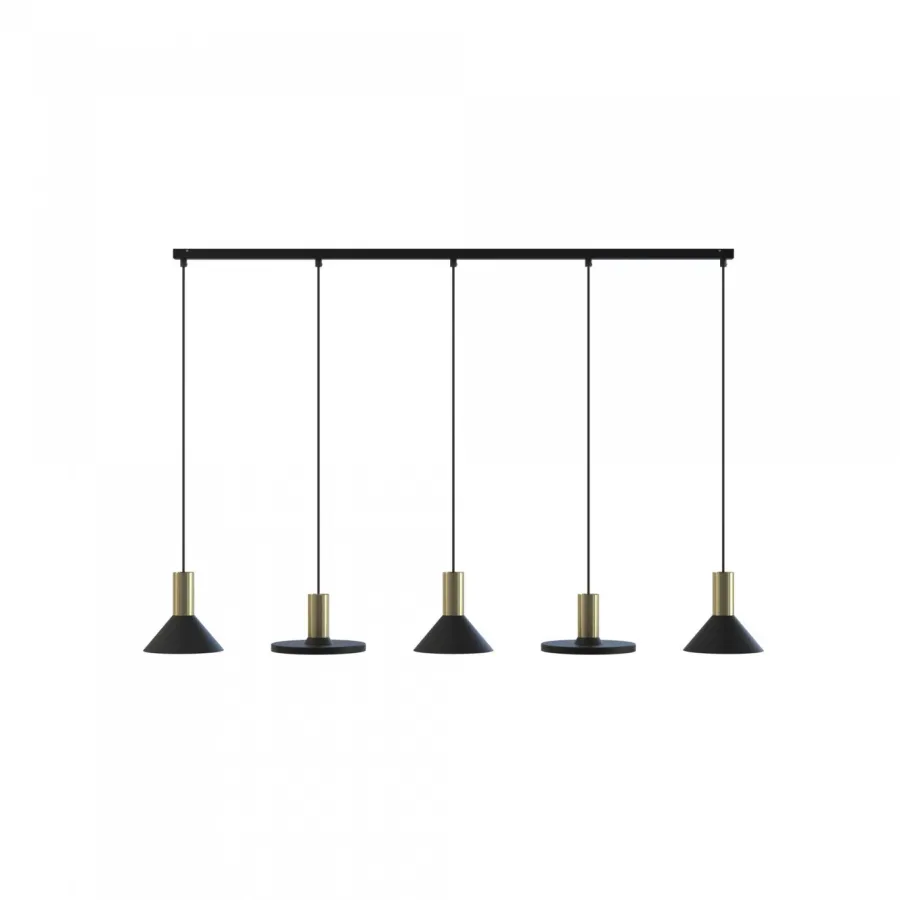 Nowodvorski Żyrandole|Lampy Do Kuchni, Oświetlenie Kuchenne<Hermanos V Black-Solid Brass - - lampa wisząca nowoczesna