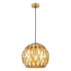 Italux Lampy Drewniane|Żyrandole<Hilo Gold I - - lampa wisząca