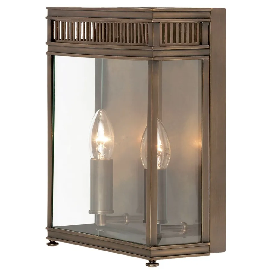 Elstead Lighting Kinkiety Zewnętrzne: Ogrodowe I Elewacyjne<Holborn Dark Bronze - Elstead - kinkiet podwójny