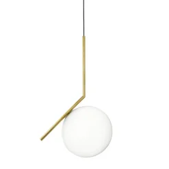 Flos Wiszące Ekskluzywne|Żyrandole<Ic S2 Ø30 mosiądz - - lampa wisząca mosiądzNapięcie: 230V