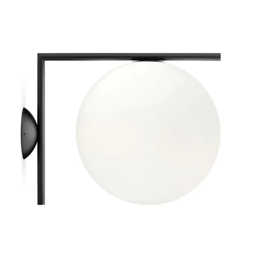 Flos Kinkiety I Lampy Na Ścianę|Ekskluzywne I Luksusowe Kinkiety<Ic W2 L38 czarny - - lampa ścienna czarnyNapięcie: 230V