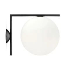 Flos Kinkiety I Lampy Na Ścianę|Ekskluzywne I Luksusowe Kinkiety<Ic W1 L28 czarny - - lampa ścienna czarnyNapięcie: 230V