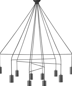 Nowodvorski Żyrandole|Lampy Do Salonu, Oświetlenie Salonu<Imbria Black X 9680 - - lampa wisząca nowoczesna