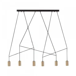 Nowodvorski Żyrandole|Lampy Do Kuchni, Oświetlenie Kuchenne<Imbria Brass Vi L135 - - lampa wisząca nowoczesna